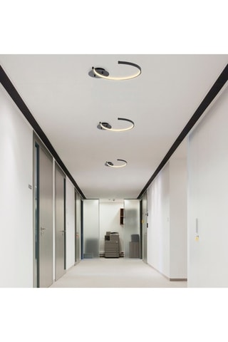 Plafonnier LED Moon - Noir - 12 W