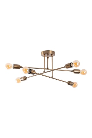 Suspension Fleur - Doré - 6 x 60 W