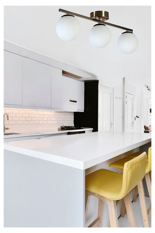 Plafonnier - Chromé - 3 x 40 - 60 W