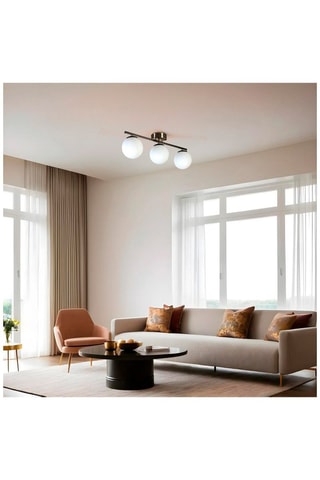 Plafonnier - Chromé - 3 x 40 - 60 W