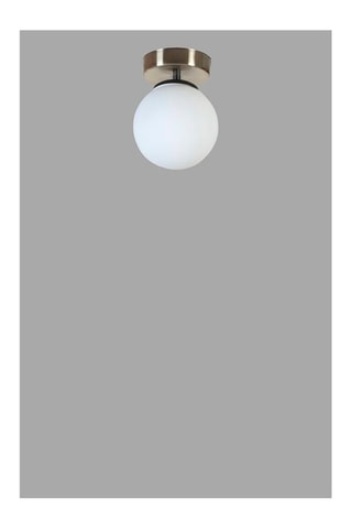 Plafonnier - Argenté et blanc - 60 W