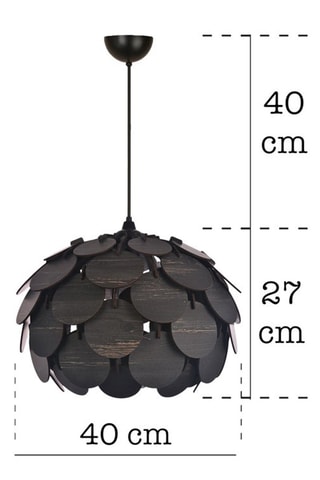 Suspension UAV - Noir - 60 W - 40 x 67 cm