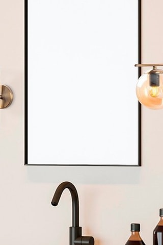 Applique murale - Cuivré et blanc