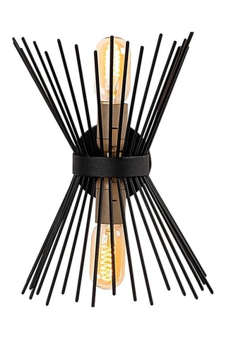 Applique murale Kirpi  - Noir - 2 x 40 W