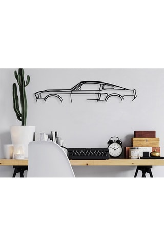 Décoration murale Ford Mustang Shelby, 1967 - Noir