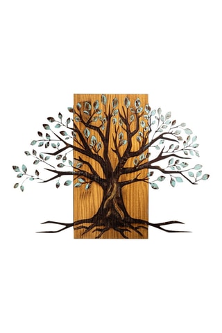 Décoration murale en bois Willow - Naturel et noir