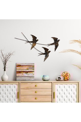 Décoration murale Wallow Noir vieilli