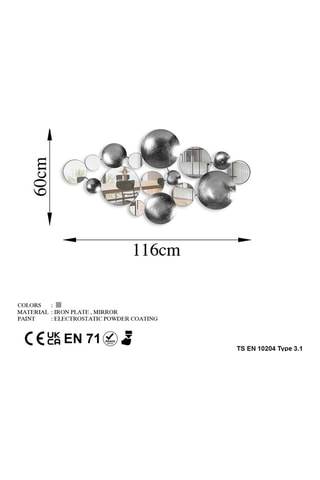 Décoration murale Lumos Argenté