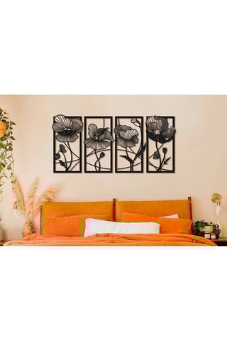 Décoration murale Blossom - 135 x 63 cm - Noir