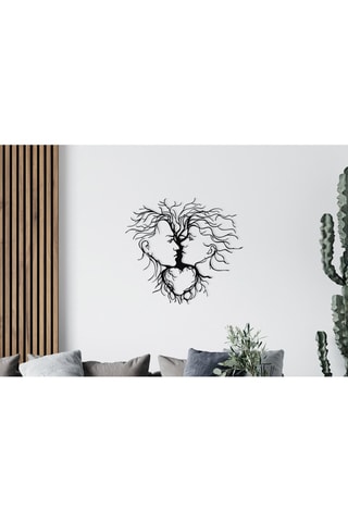 Décoration murale Entrika - 70 x 64 cm - Noir