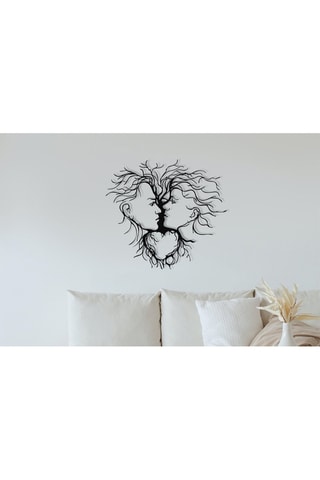 Décoration murale Entrika - 70 x 64 cm - Noir