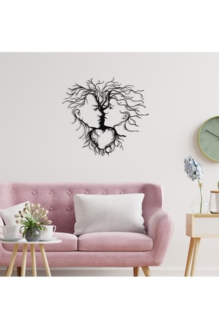 Décoration murale Entrika - 70 x 64 cm - Noir