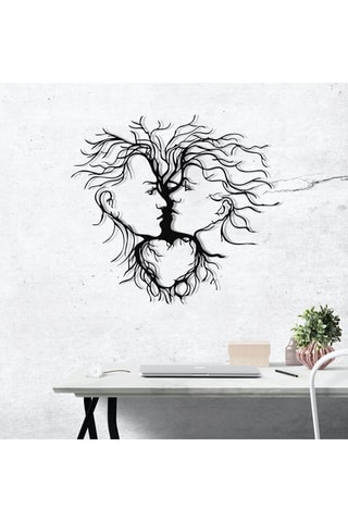 Décoration murale Entrika - 70 x 64 cm - Noir