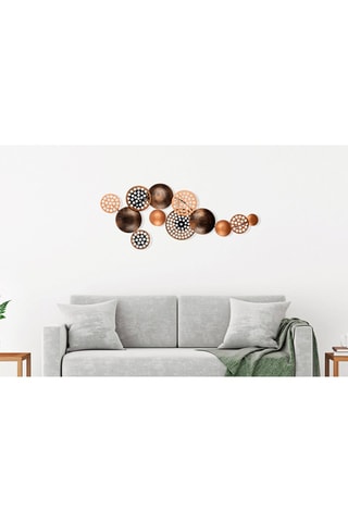 Décoration murale Cardone - 90 x 8 x 42 cm - Bronzé et doré