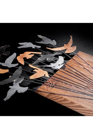 Décoration murale en bois - Naturel et noir