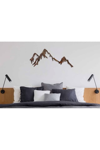 Décoration murale Rusty Mountain - 45 x 70 cm - Laiton antique