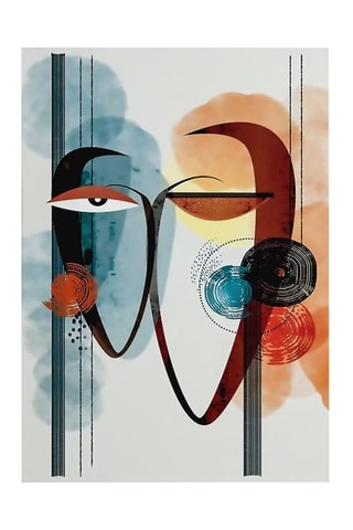 Peinture décorative sur toile Mael - 50 x 70 cm