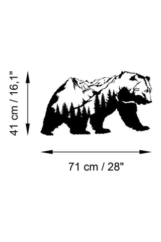 Décoration murale - 71 x 41 cm -  Noir