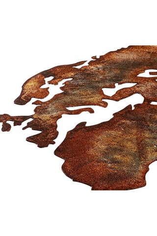 Décoration murale World Map - 150 x 59 cm - Cuivré