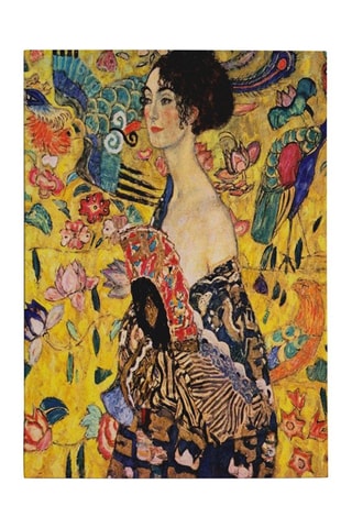 Tableau "La Femme à l'éventail" - Gustav Klimt - 50 x 70 cm - Reproduction
