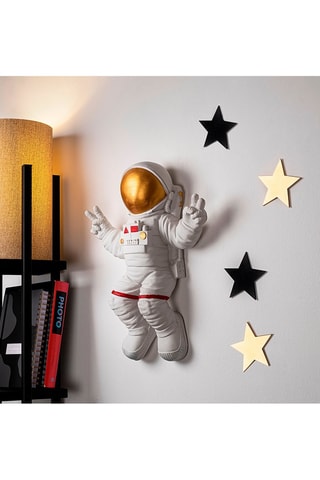 Décoration murale Peace Sign Astronaut 1  -  Blanc - 35 x 47 x 10 cm