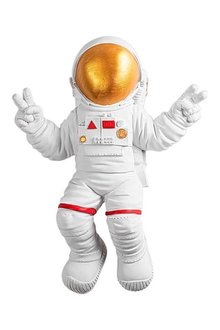 Décoration murale Peace Sign Astronaut 1  -  Blanc - 35 x 47 x 10 cm