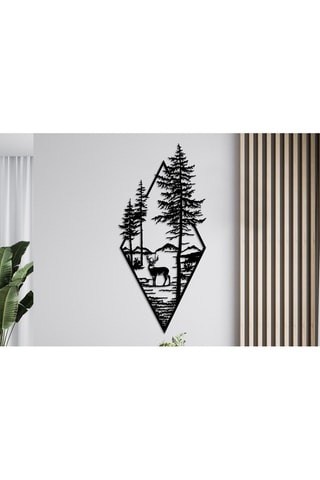 Décoration murale Deer -  Noir - 39 x 85 cm