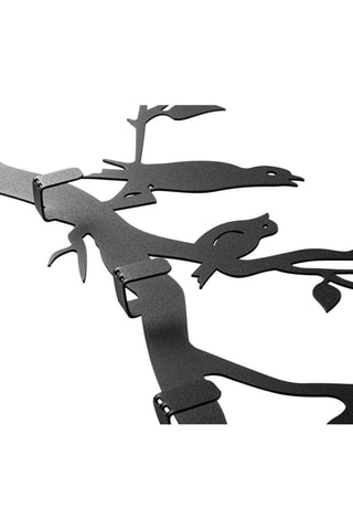 Crochet mural Escaped Birds -  Noir - 67 x 27 x 2 cm