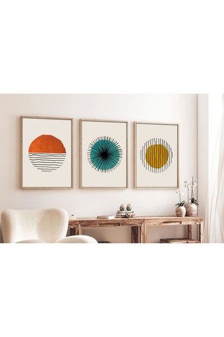 3 tableaux en bois massif - 35 x 50 cm