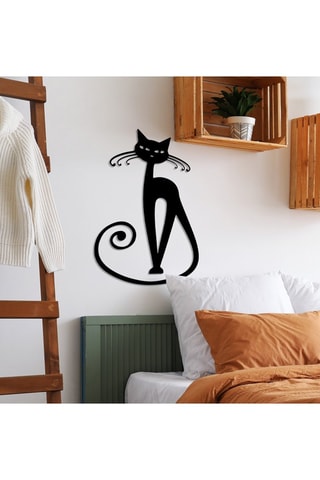 Décoration murale Cat 6 - 37 x 60 x 15 cm - Noir