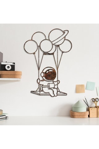 Décoration murale Rusty Astro - Marron - 44 x 70 cm