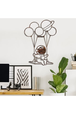 Décoration murale Rusty Astro - Marron - 44 x 70 cm