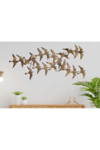 Décoration murale Sahika - Doré - 112 x 11 x 50 cm