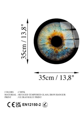 Impression sur verre trempé - 35 cm