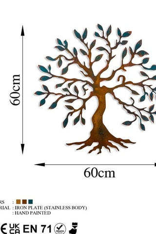 Décoration murale - Marron et vert foncé