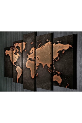 5 tableaux sur toile Wenceslas - 92 x 56 cm