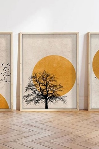 3 tableaux en bois massif Huhu