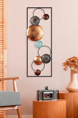 Décoration murale Textured - Noir - 90 x 32 cm