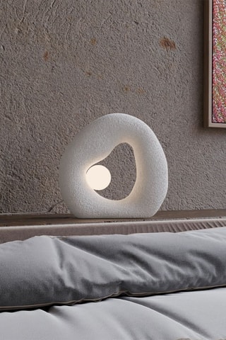 Lampe à poser Wabi Sabi Pond - Blanc - 8 W