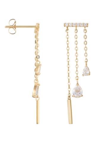 Oorbellen Cascade Lumineuse Geelgoud