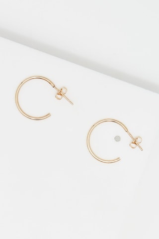 Halve Creolen Piquées Geelgoud