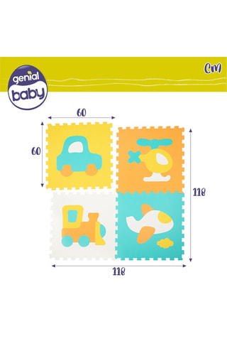 Tapis puzzle véhicules - Dès 10 mois