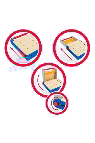 Mallette d'outils en bois 20 pièces - Dès 3 ans