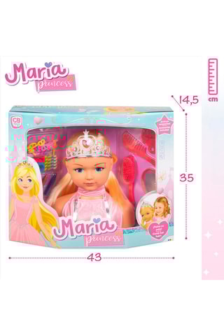 Tête à coiffer Maria Princesse 28 pièces - Dès 3 ans