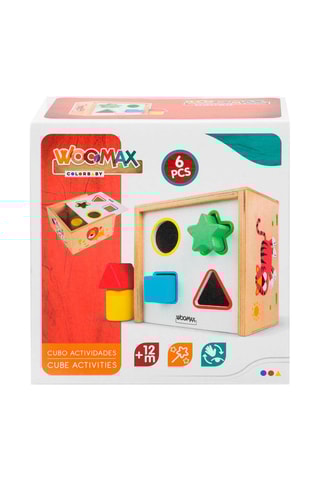 Cube d'activités en bois - 6 pièces Dès 12 mois