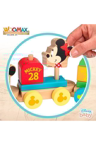 Train en bois Mickey et ses amis Disney - 14 pièces - Dès 18 mois