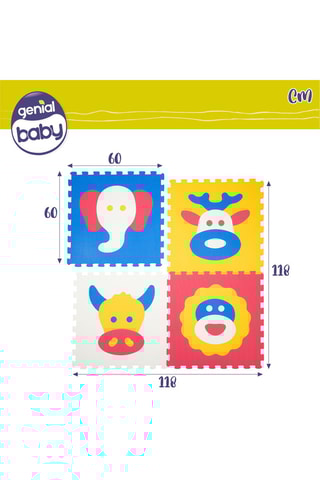 Tapis puzzle animaux - Dès 10 mois