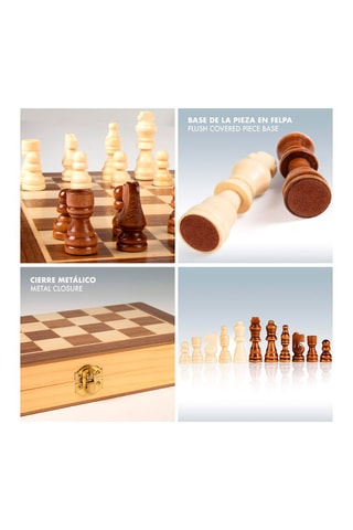 Jeu d'échecs en bois Dès 6 ans