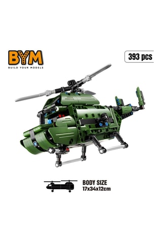Maquette hélicoptère 2-en-1 - 393 pièces - Dès 6 ans