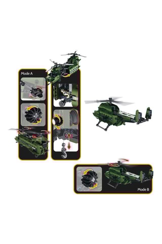 Maquette hélicoptère 2-en-1 - 393 pièces - Dès 6 ans